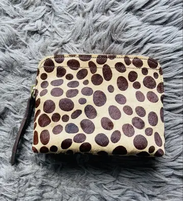 [ Flea Store Vegetal ] 송치 가죽 파우치 레오파드