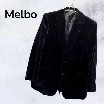 Melbo 블랙 벨벳 체스터 코트