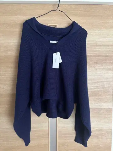 POU DOU DOU 세일러 카라 돌먼 니트