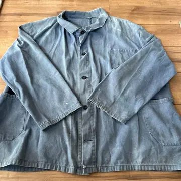 블루 코튼 커버올