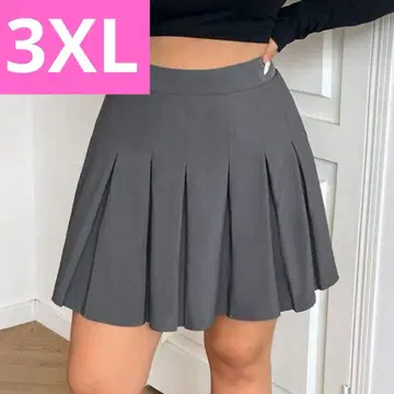 즉시 발송 완판템 플리츠 스커트 그레이 봄/여름/가을/겨울 밴딩 3XL