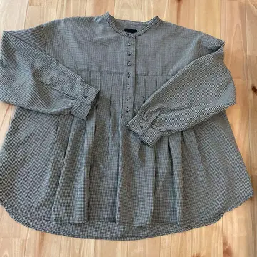 늑대와 올빼미 하운드투스 체크 블라우스