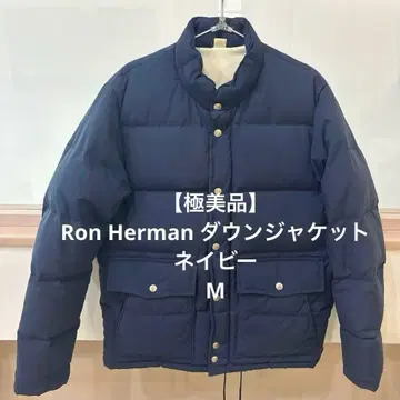 [ 컨디션 최상 ] 론 헤르만 Ron Herman 다운 자켓 네이비 M