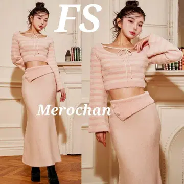 다리치 페더 믹스 니트 셋업 [ FS ]