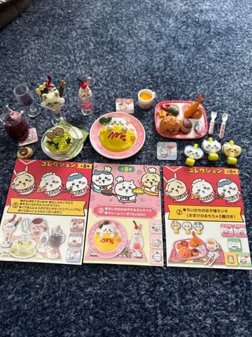 치이카와 (먼작귀) 레스토랑 미니어처 3종 세트