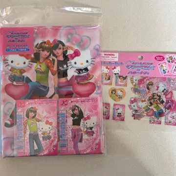 키티 러브베리 카드 파일 스티커 세트