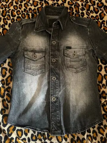 그레이 데님 자켓