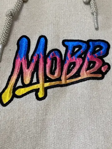 MOBB 모브 후디 후드티 베이지 L 사이즈