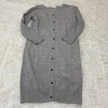 카구레 니트 롱 가디건 울 100%