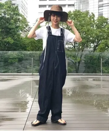 빔즈 보이 BEAMSBOY 유로 워크 오버롤 데님 살로펫