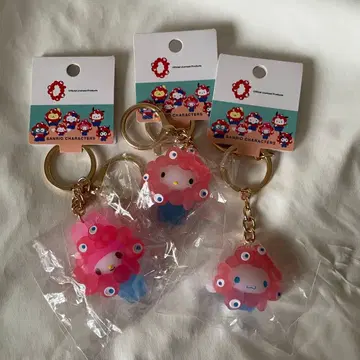 산리오 미야쿠미야쿠 클리어 키링 [ 키티 마이멜로디 시나몬 ]