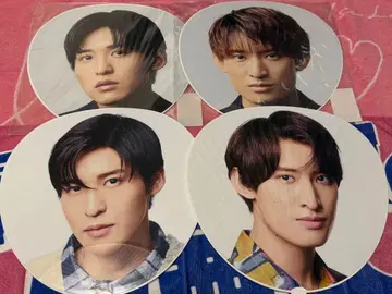 SnowMan 메구로 렌 무카이 코지 카우콘 부채 8개