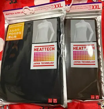 UNIQLO 히트텍 울트라 라이트 터틀넥 XXL 사이즈 2개 세트