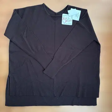 미사용 새상품 엘르 보풀 걱정 없는 크루넥 풀오버 M