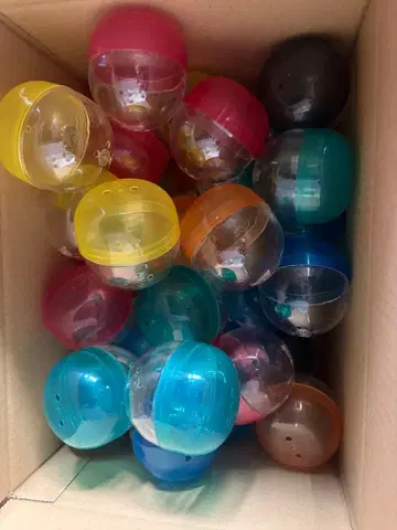 캡슐 토이 가챠가챠 빈 캡슐 65mm 약 80개