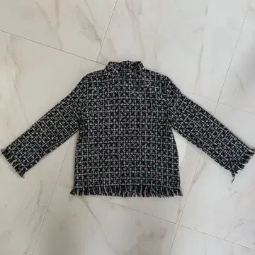 ZARA 트위드 하이넥 니트 긴팔