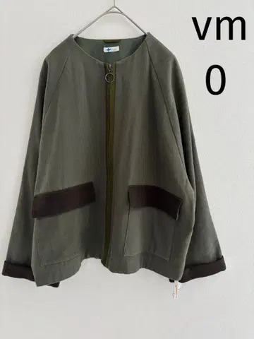 vm  노카라 자켓 카키 0