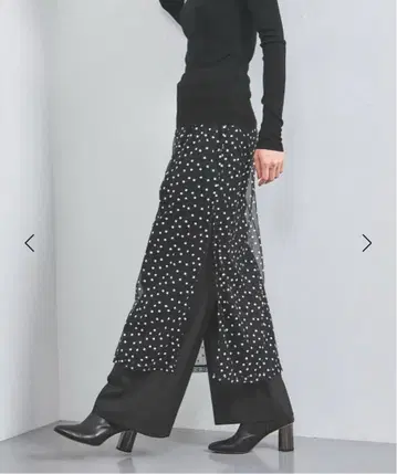 United Arrows 튤 플라워 롱 스커트