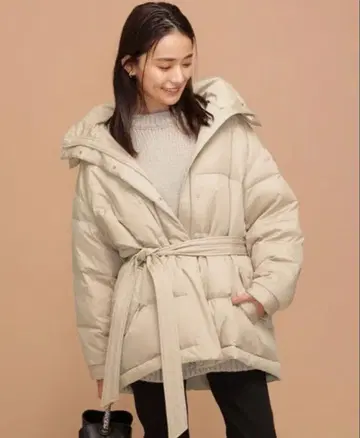 나노 유니버스 허리 벨트 미들 다운 자켓 36 사이즈