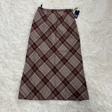 [ CITY BON ] 롱 울 100 체크 타이트 스커트 가을/겨울