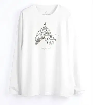 새상품 콜앤리스폰스 프린트 긴팔 T셔츠 (지오메트릭/돌고래)