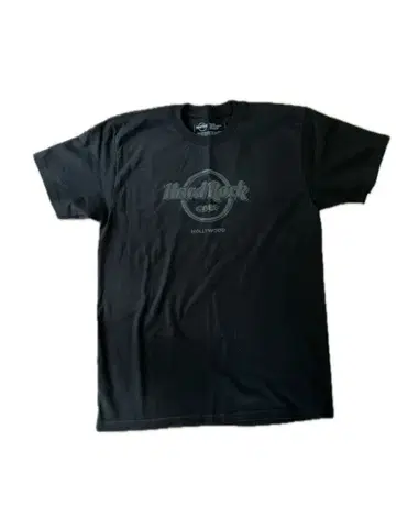 [ 미사용품 ] 하드 록 카페 블랙 T셔츠 M 사이즈 택 포함