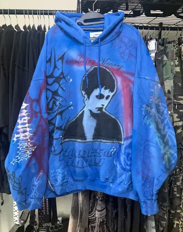 LEX 애용 브랜드 PLAGUEROUND 후드티 1점 한정 지저스