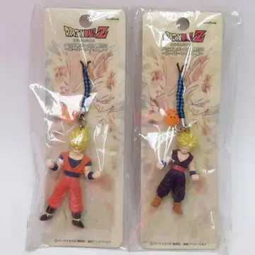 미개봉 드래곤볼 Z 스트랩 슈퍼 사이어인 편 2개 초 손오공 초 손오반