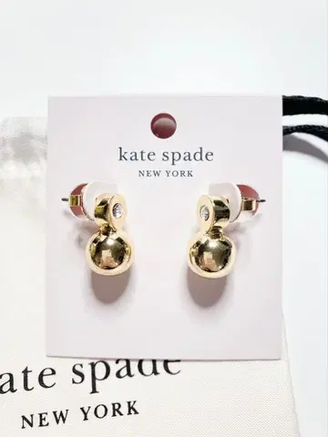 케이트 스페이드 골드 볼 드롭 귀걸이