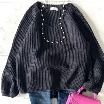 새상품급 보르지 투모로우랜드 울 모헤어 실크 니트 풀오버