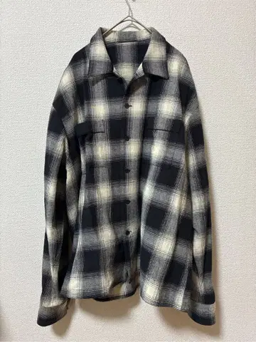 kinema check pajamas shirt 옴브레 체크 셔츠