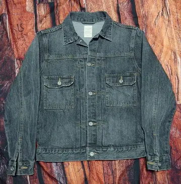 백 넘버 선염 블랙 데님 G S 세로 떨어짐 [ 남자의 블랙 ]