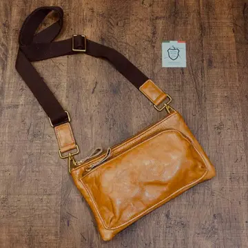 미니 숄더백 남성용 소가죽 가죽 사선 크로스백 사코슈 새상품 무료배송