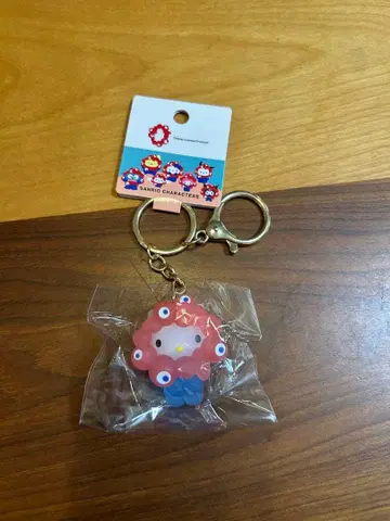 미야쿠미야쿠 산리오 콜라보 클리어 키링 키티 코스프레 입체 마스코트