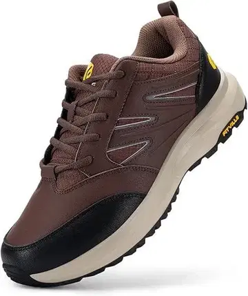 남성용 등산화 29.5cm 2E 폭넓은 방수 미끄럼 방지 경량 브라운