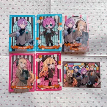 니지산지 해피 트리거 팝콘 클리어 카드 유우히 리리 이에나가 무기