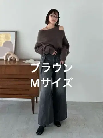 코코딜 / 라쿤 오프숄더 숏 니트