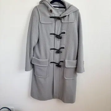 SLOBE IENA 블루 그레이 울 더플 코트