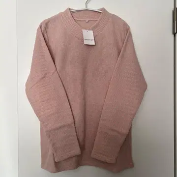 ARRONDI 핑크 리브 편직 긴팔 니트 LL