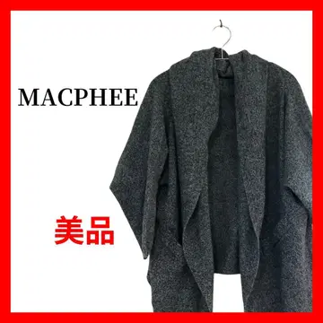 MACPHEE (맥피) 울 혼방 드레이프 가디건 그레이 B2059