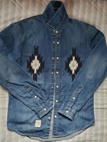 데님 셔츠 데님 셔츠 더블