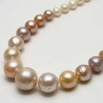 담수 진주 펄 목걸이 13-5mm 멀티 컬러