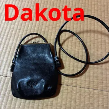블랙 Dakota 가죽 숄더백