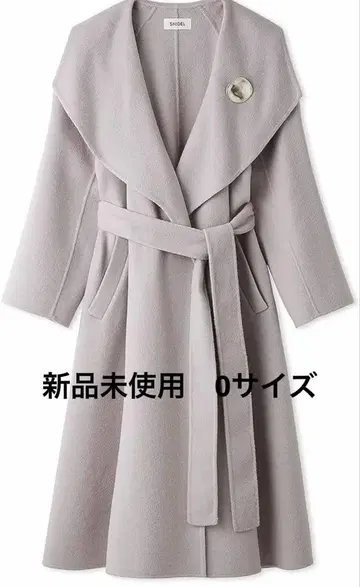 snidel 롱 코트 허리 벨트, 브로치 포함