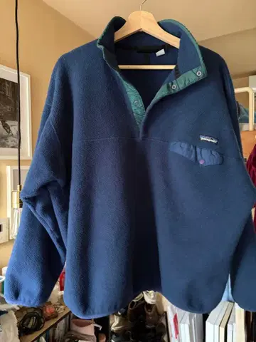 90s 파타고니아 신틸라 스냅T 플리스 XL 네이비 캐나다제