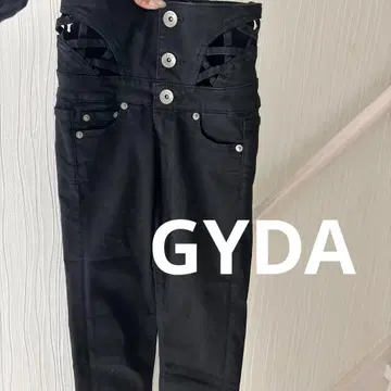 GYDA 블랙 하이웨스트 스키니 팬츠