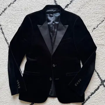 유나이티드 애로우즈 테일러드 자켓 턱시도 벨로아 블랙 S