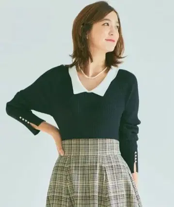 택 포함 쿠미교쿠 스무스 스트레치 리브 니트 워셔블 6 빅 사이즈