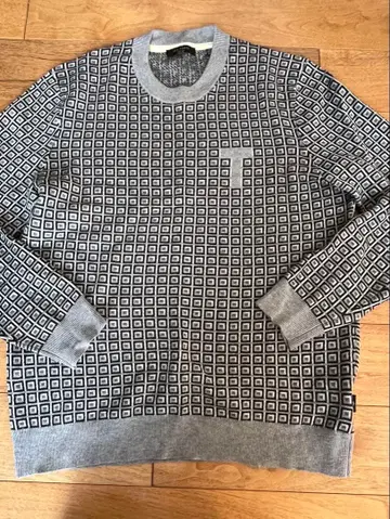 TED BAKER 기하학 패턴 니트 4 사이즈