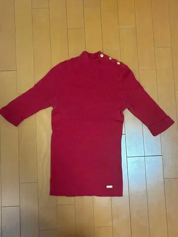 BLUE LABEL CRESTBRIDGE 빨간색 오부 소매 스웨터